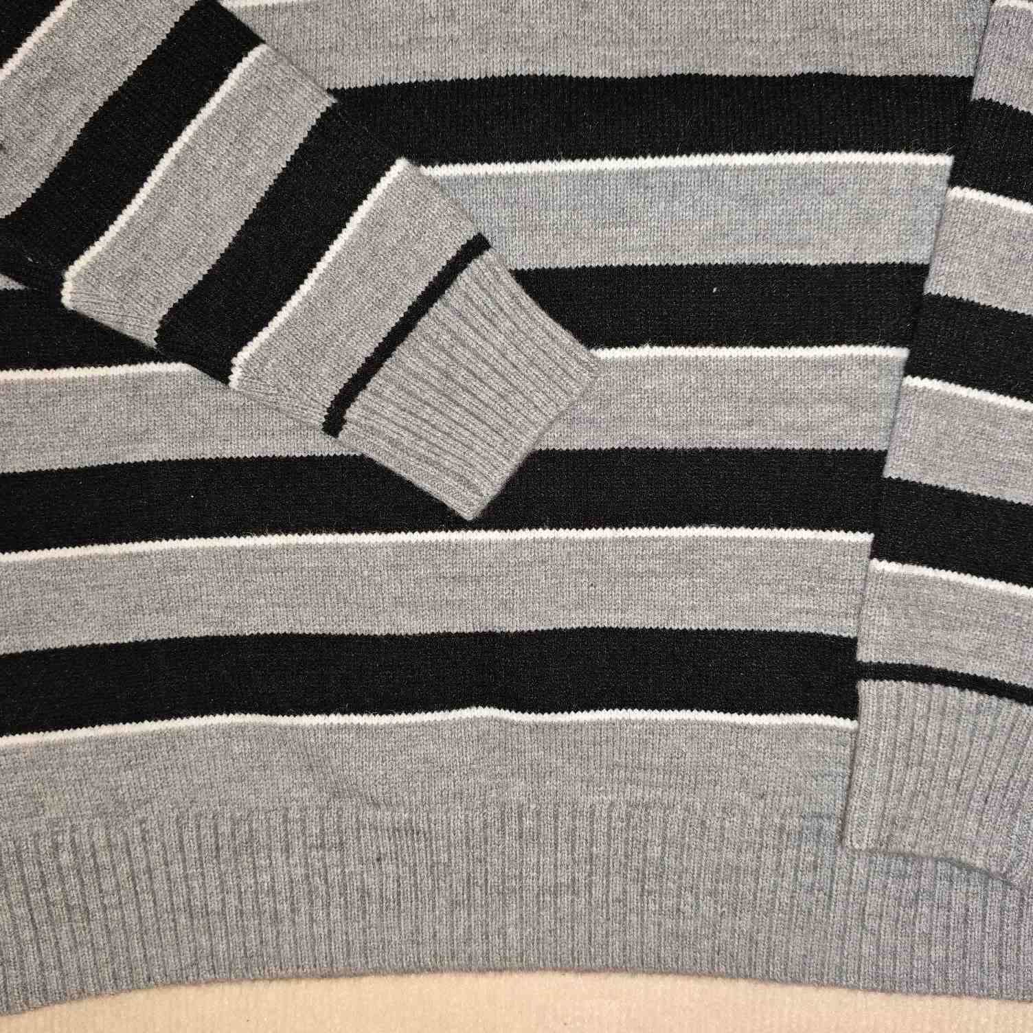 Celine Striped Triomphe Crew Neck Sweater In Wool - PerfectKickZ