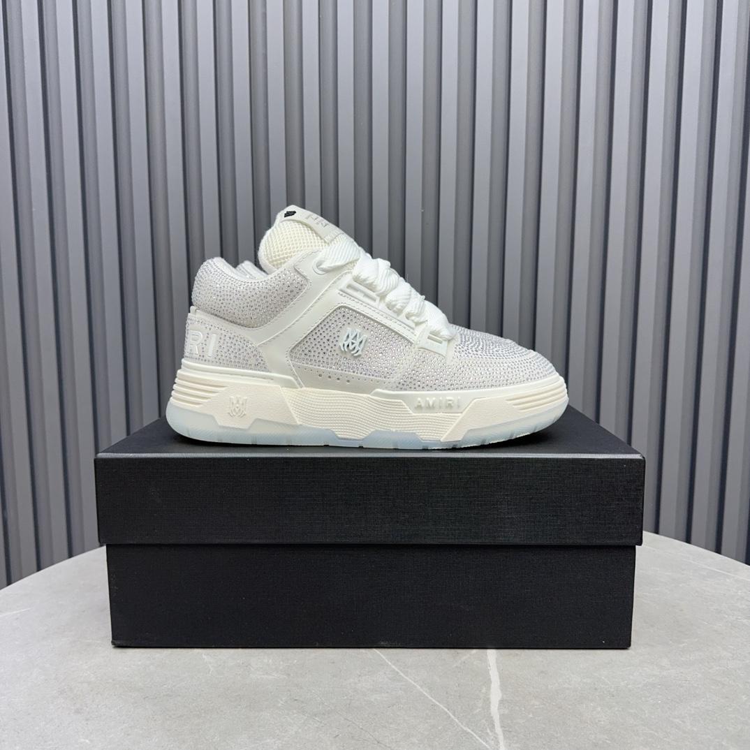 Amiri Crystal MA-1 Leather Sneakers - PerfectKickZ