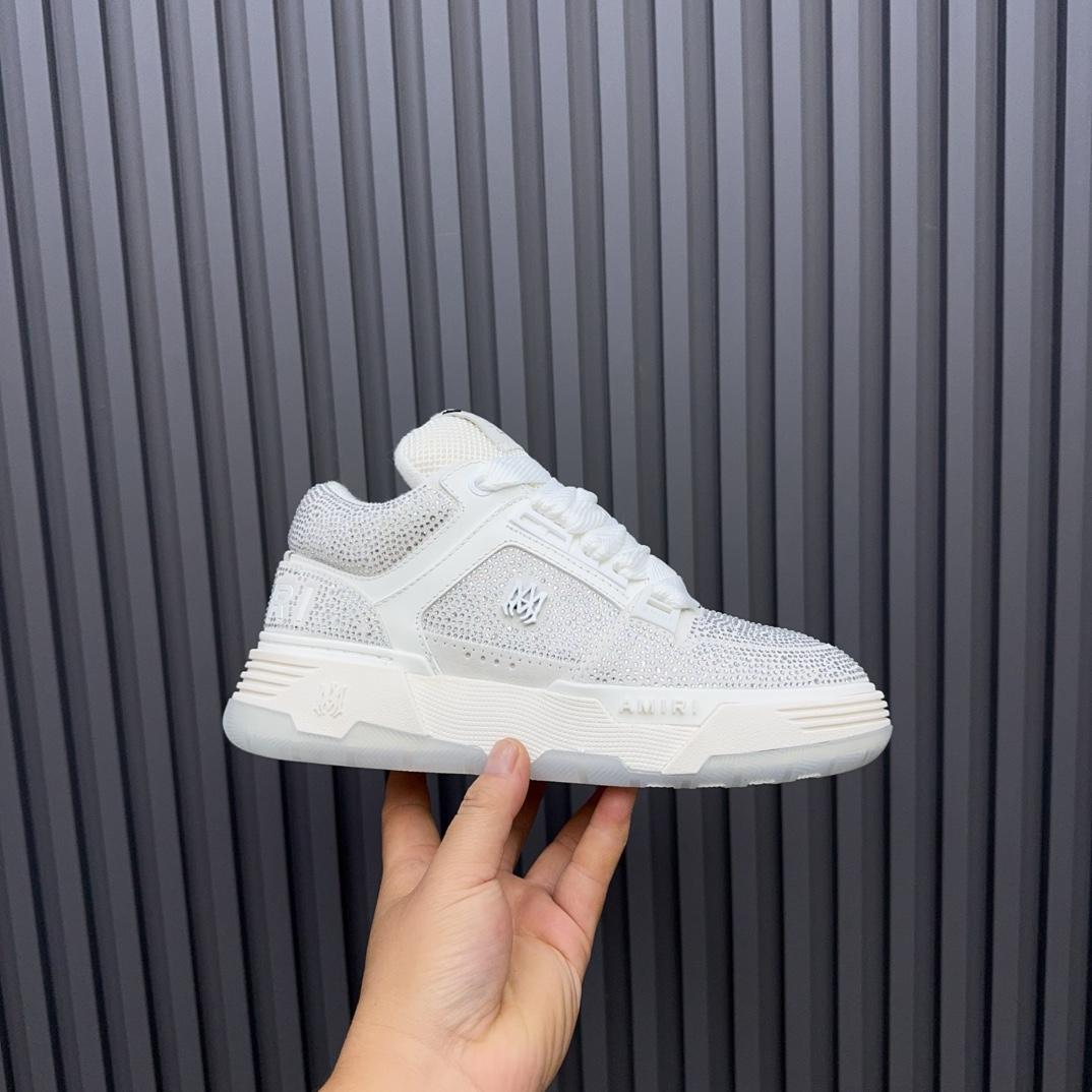 Amiri Crystal MA-1 Leather Sneakers - PerfectKickZ