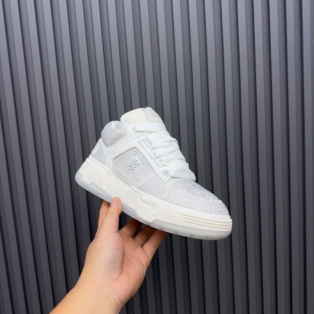 Amiri Crystal MA-1 Leather Sneakers - PerfectKickZ