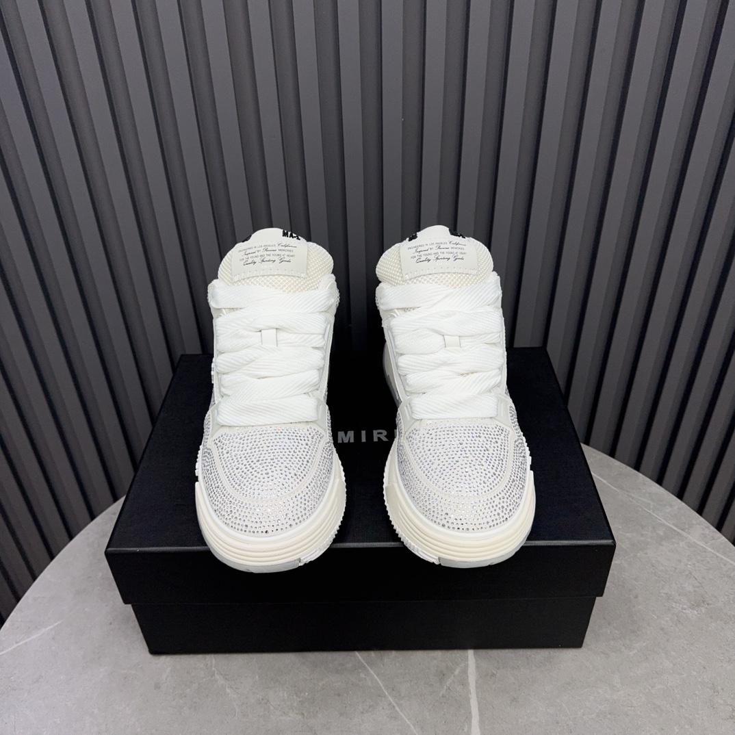 Amiri Crystal MA-1 Leather Sneakers - PerfectKickZ