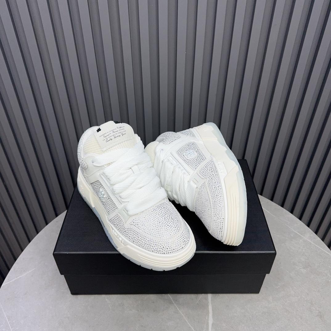 Amiri Crystal MA-1 Leather Sneakers - PerfectKickZ