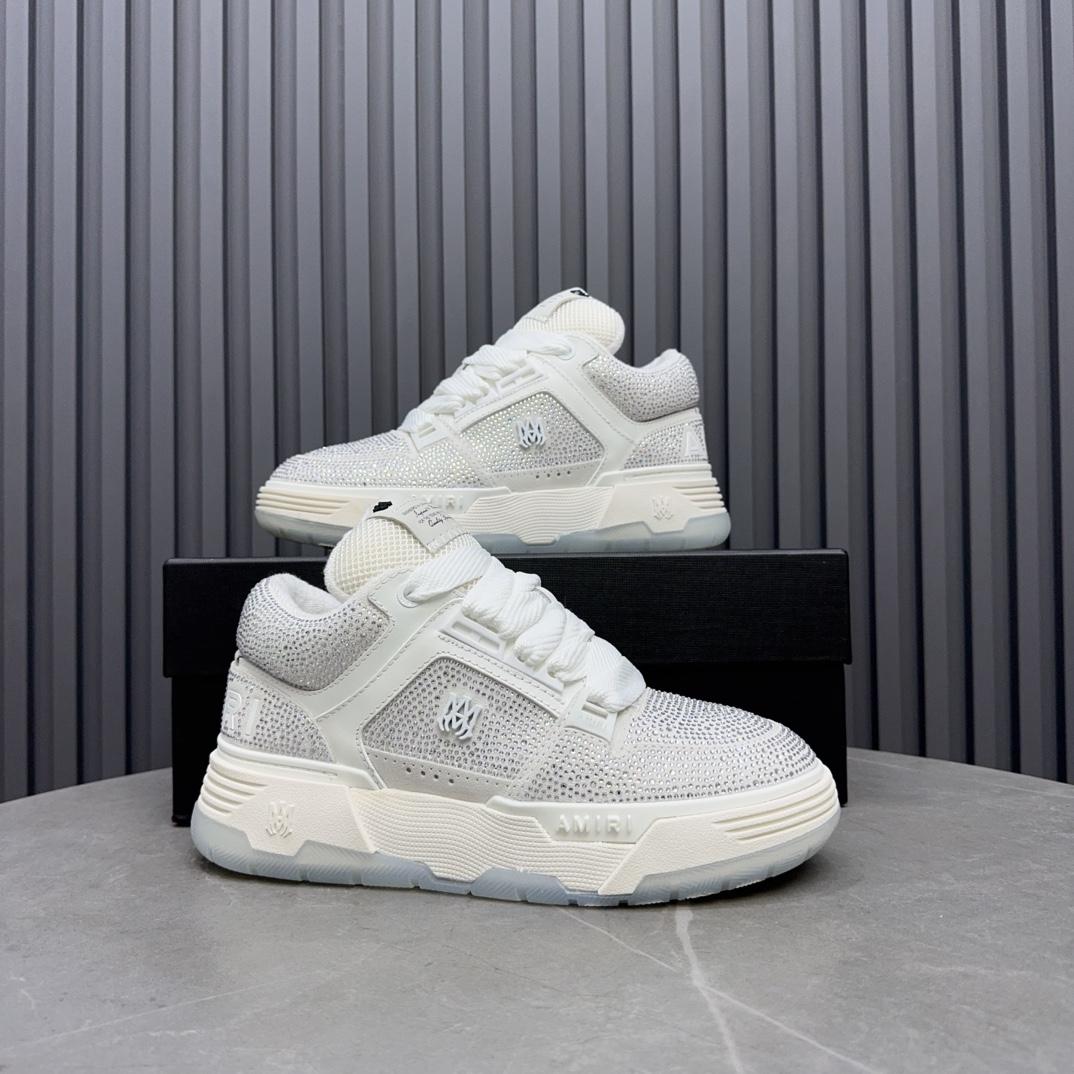 Amiri Crystal MA-1 Leather Sneakers - PerfectKickZ
