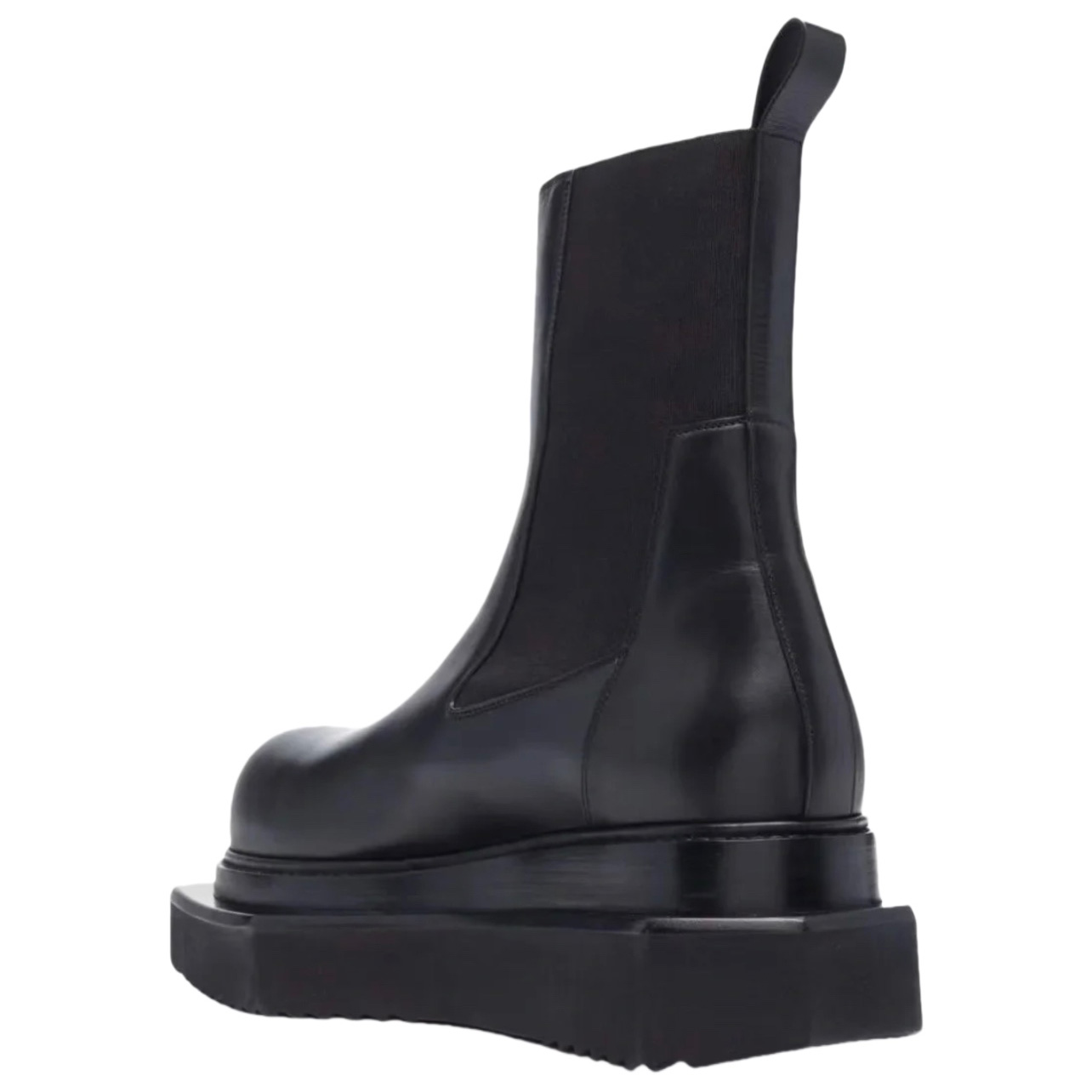 Rick Owens Black Beatle Turbo Cyclops Leather Boots - PerfectKickZ
