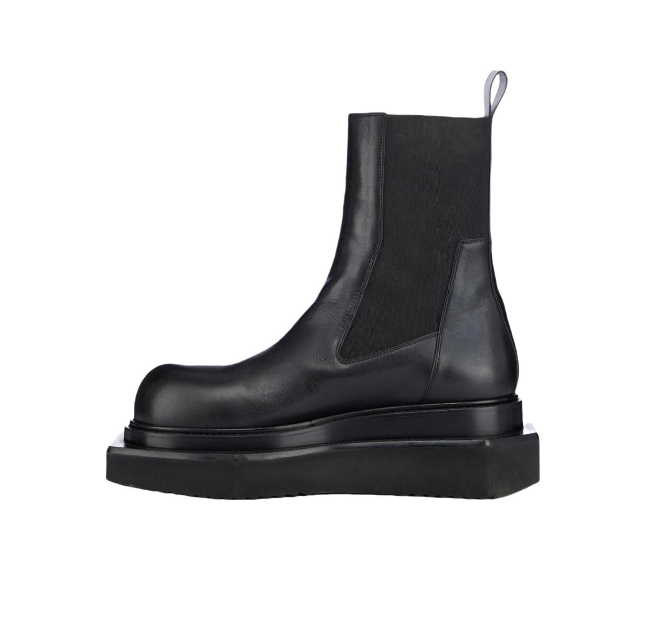 Rick Owens Black Beatle Turbo Cyclops Leather Boots - PerfectKickZ