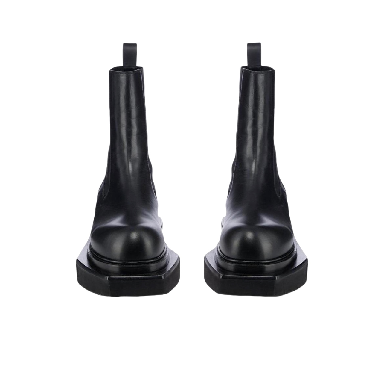 Rick Owens Black Beatle Turbo Cyclops Leather Boots - PerfectKickZ