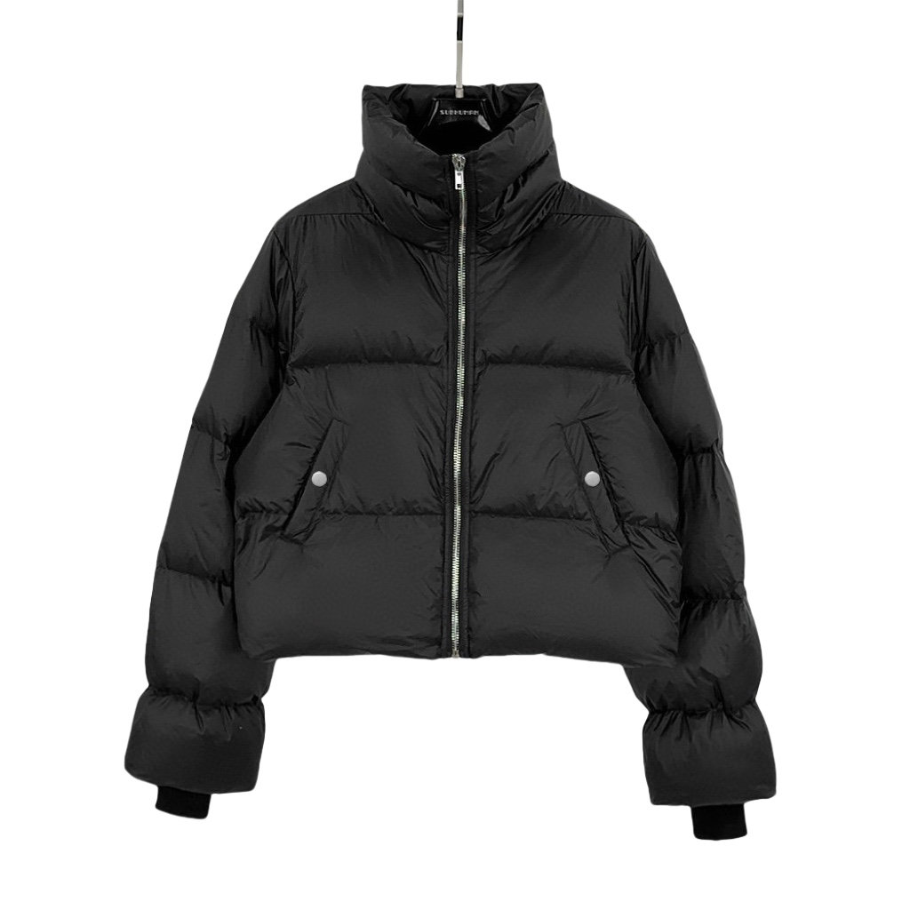 Rick Owens Black Porterville Turtle Down Jacket - PerfectKickZ