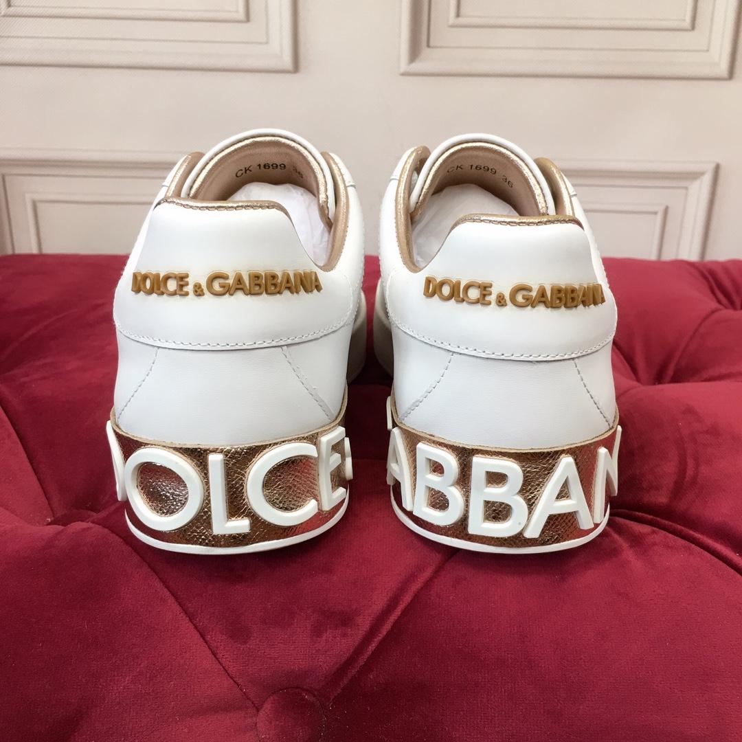 Dolce & Gabbana Calfskin Portofino Sneakers - PerfectKickZ