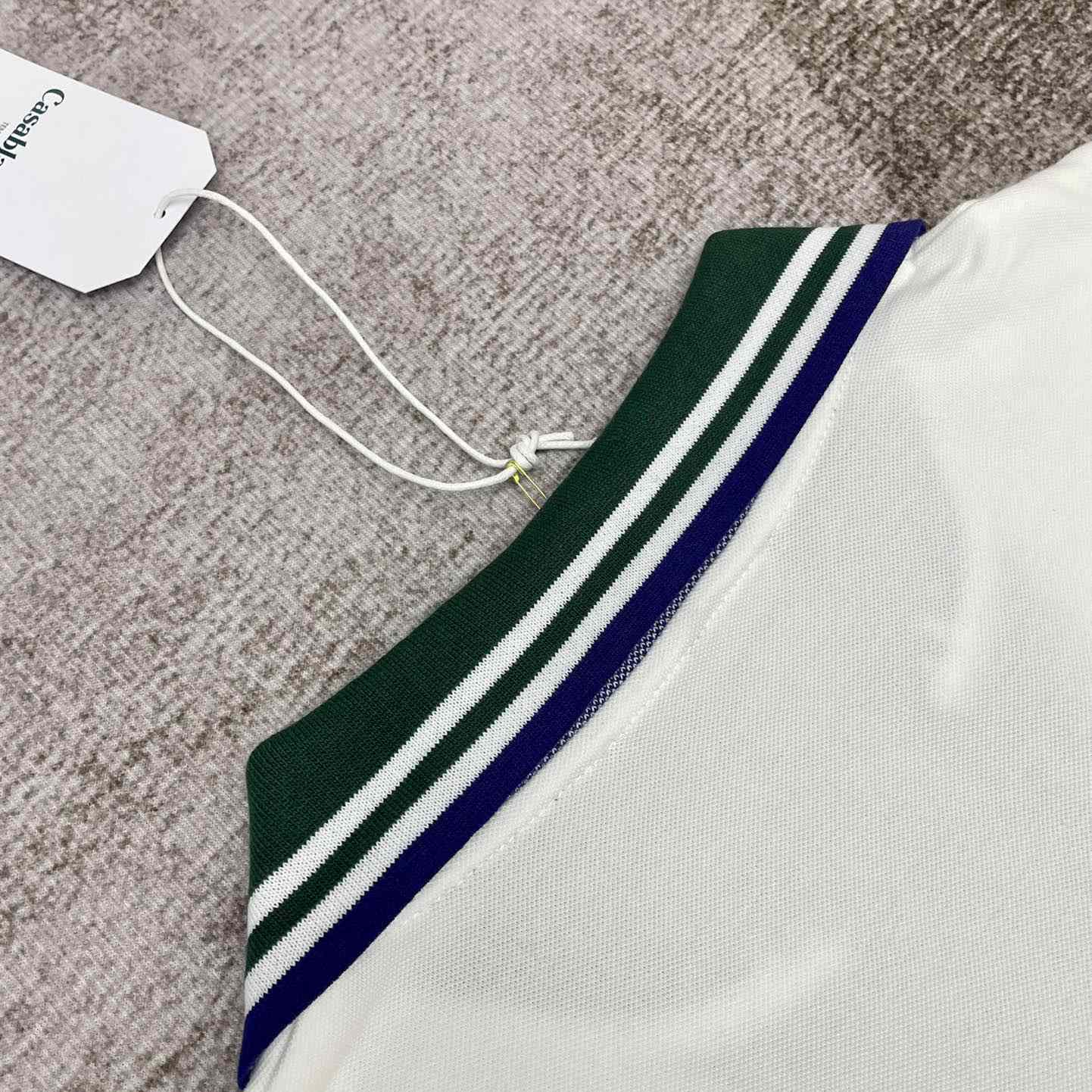 Casablanca Croquis De Tennis Piqué Polo Shirt   c884 - PerfectKickZ