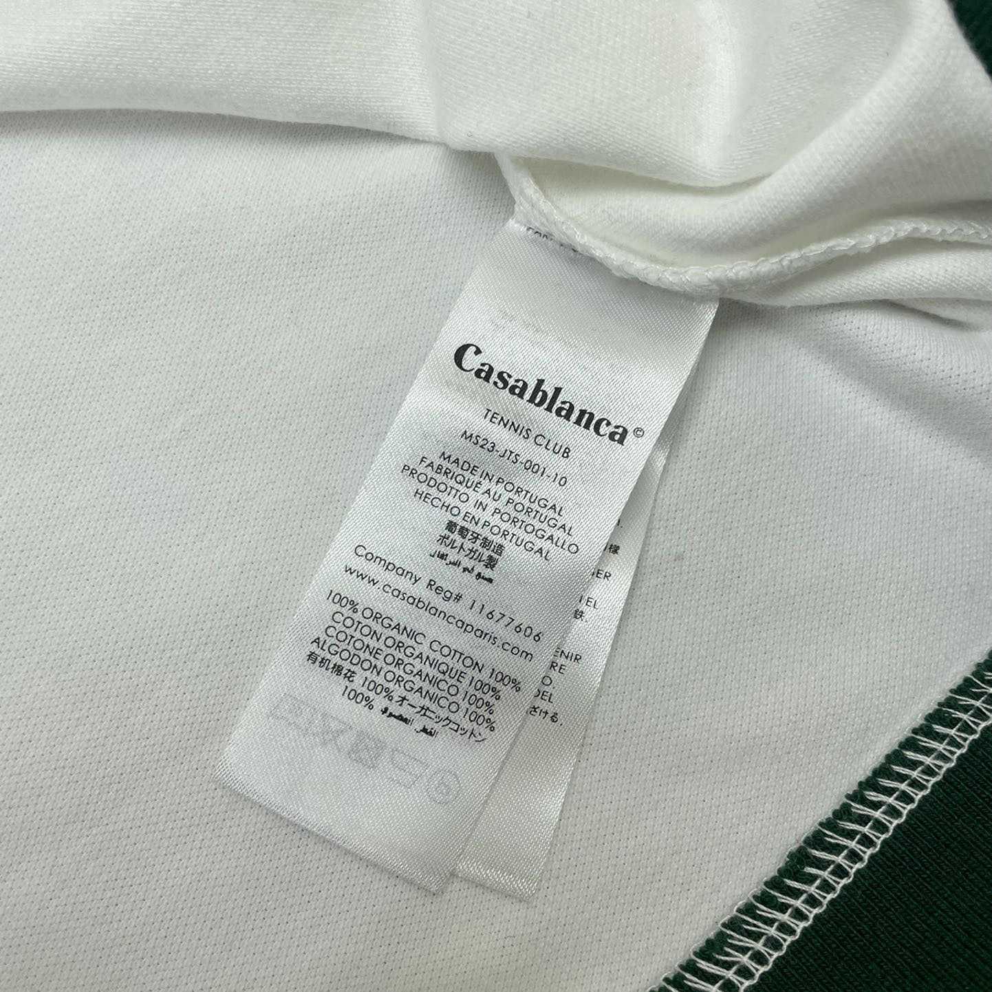 Casablanca Croquis De Tennis Piqué Polo Shirt   c884 - PerfectKickZ