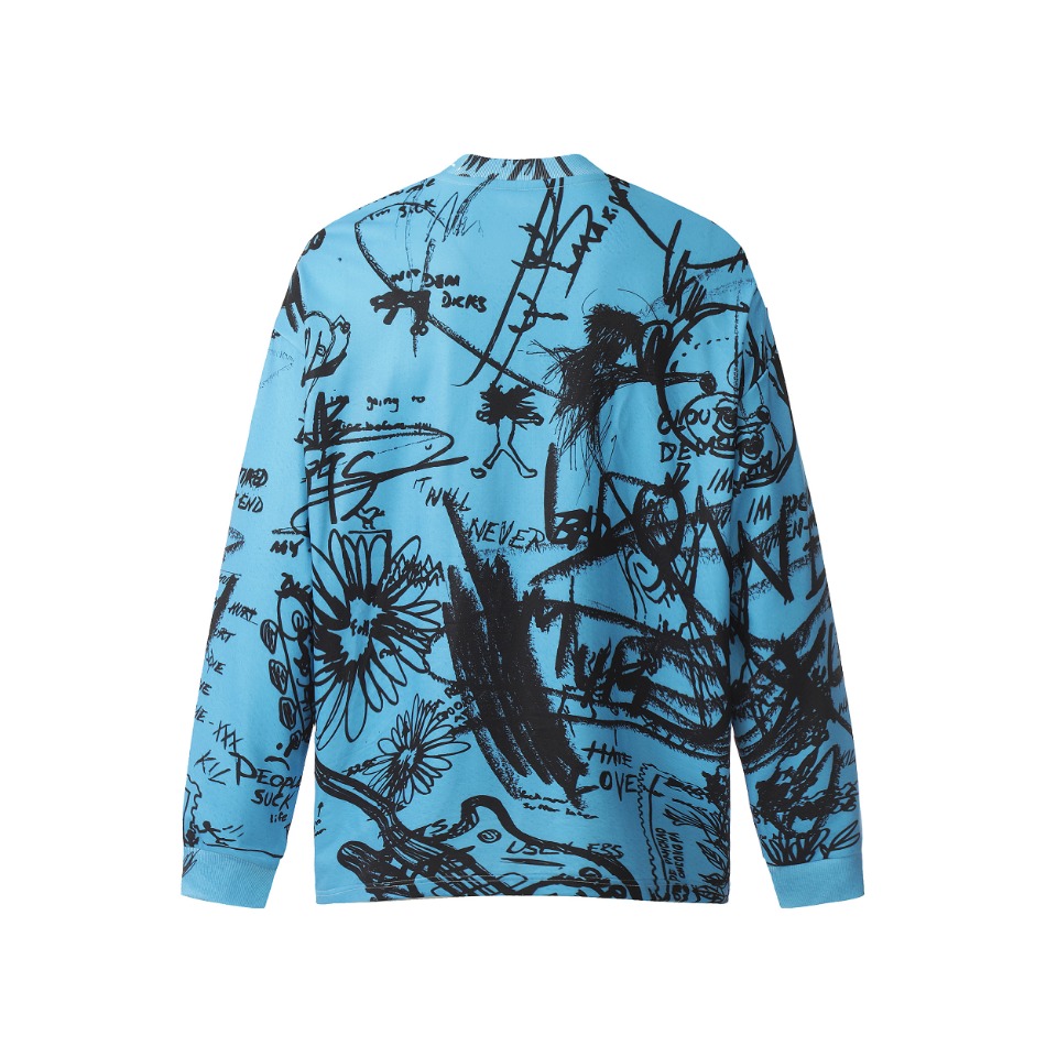 Saint Michael Printed Long Sleeve T-Shirt - PerfectKickZ