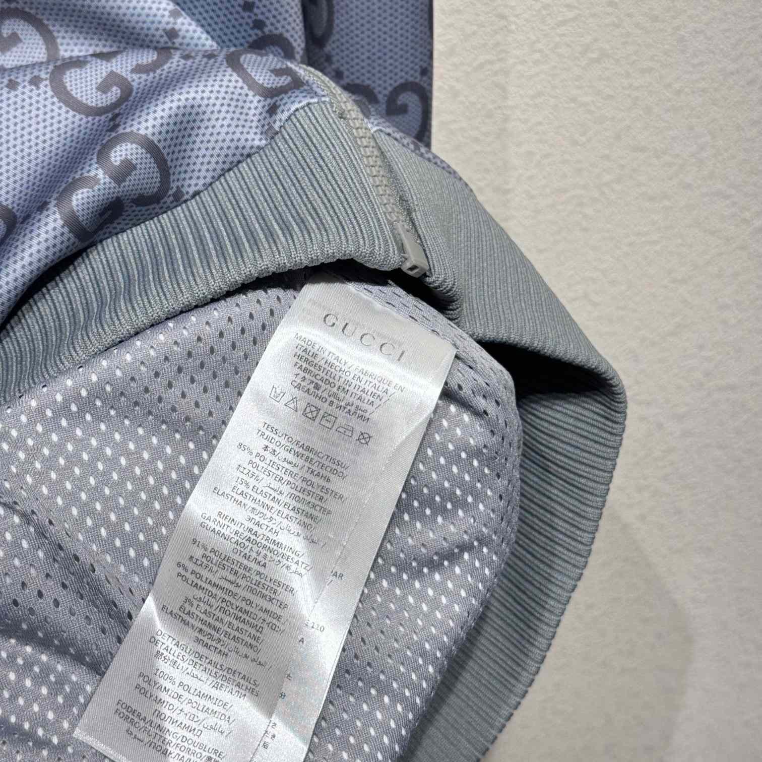 Gucci Jumbo GG Zip Jacket With Web - PerfectKickZ