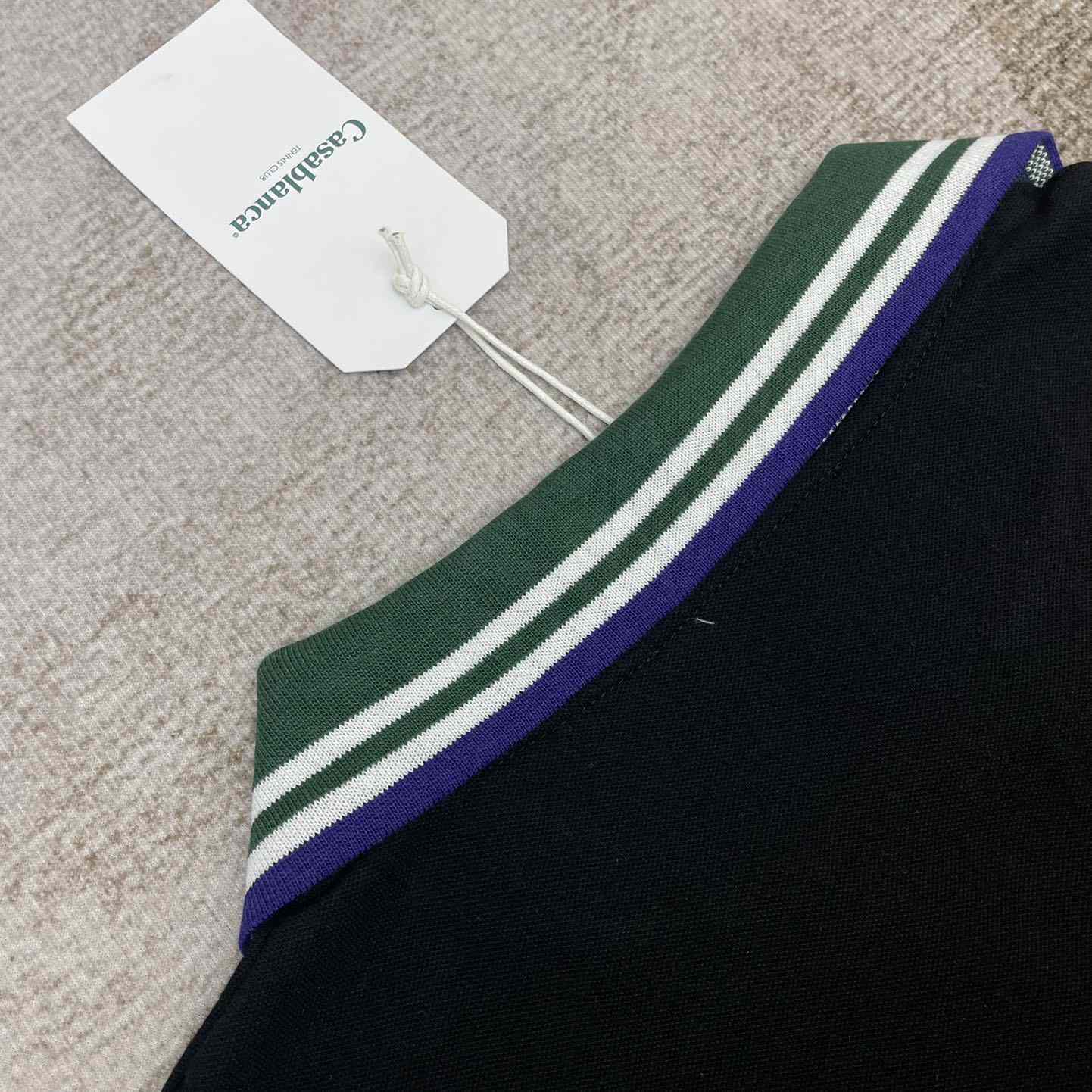 Casablanca Croquis De Tennis Piqué Polo Shirt   c885 - PerfectKickZ