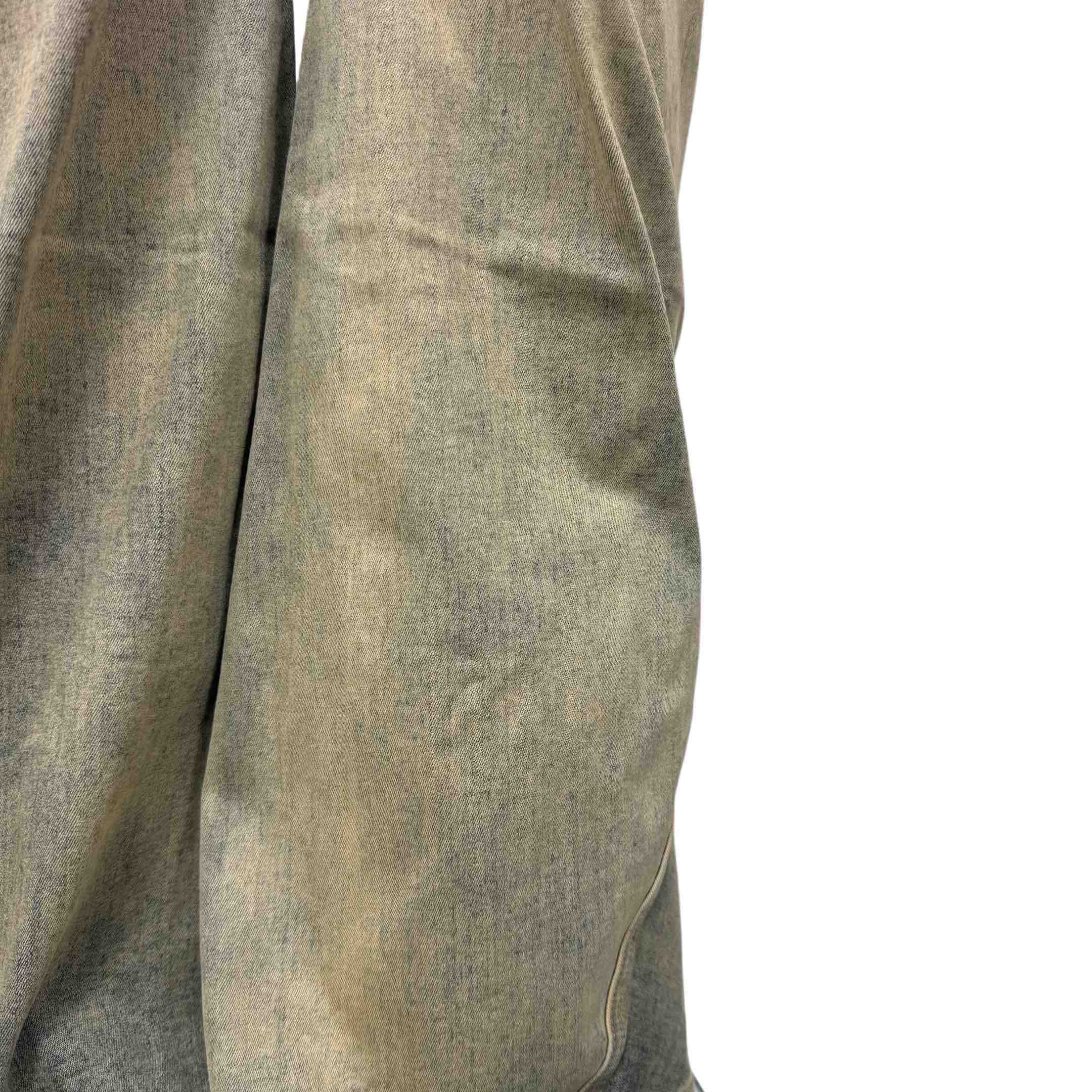 Rick Owens DRKSHDW Gray Porterville Bias Bootcut Jeans - PerfectKickZ