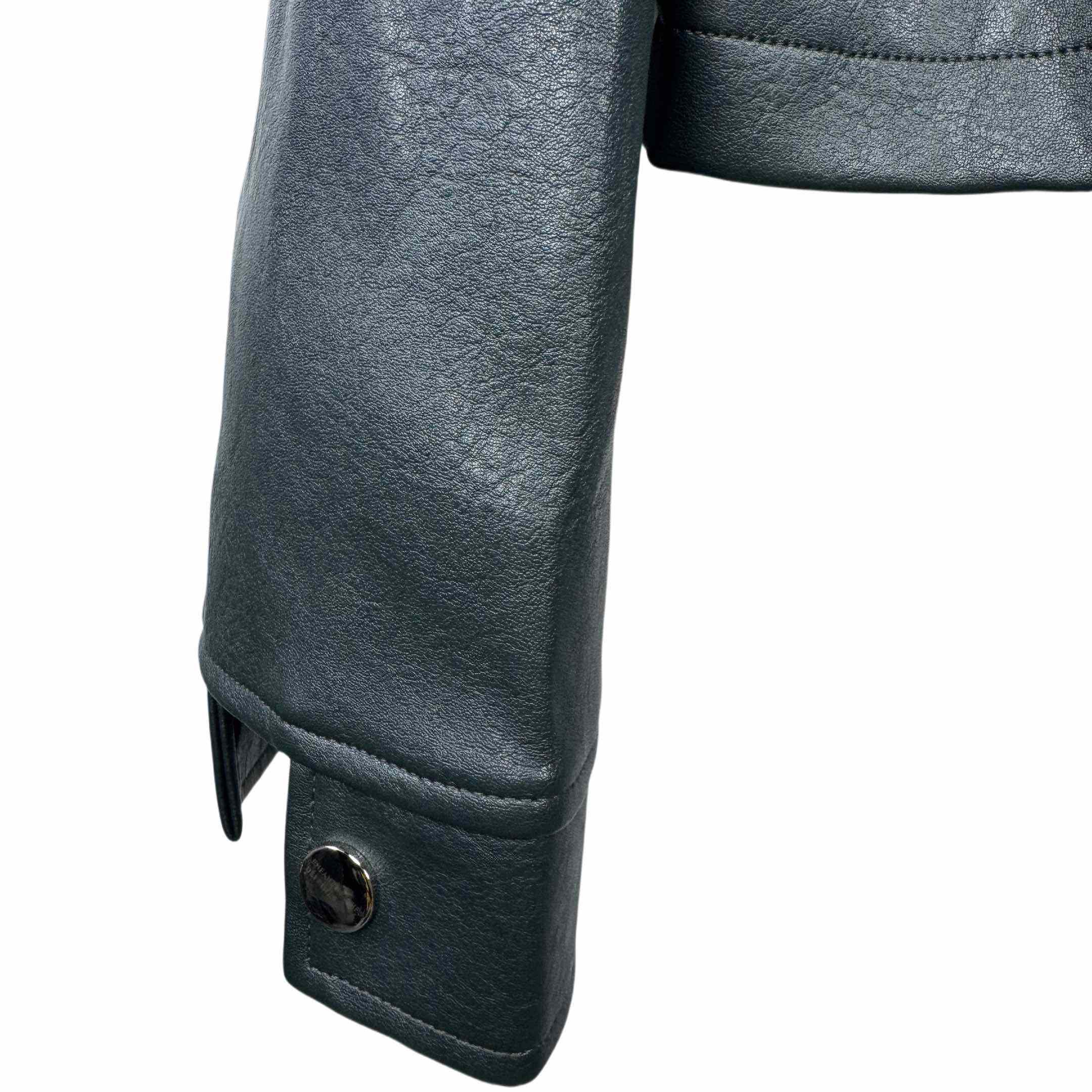 Enfants Riches Deprimes Green Western Leather Jacket - PerfectKickZ
