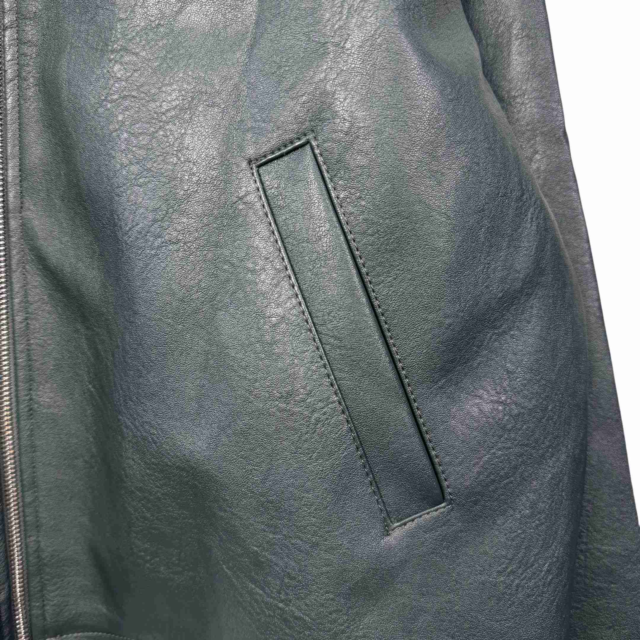 Enfants Riches Deprimes Green Western Leather Jacket - PerfectKickZ