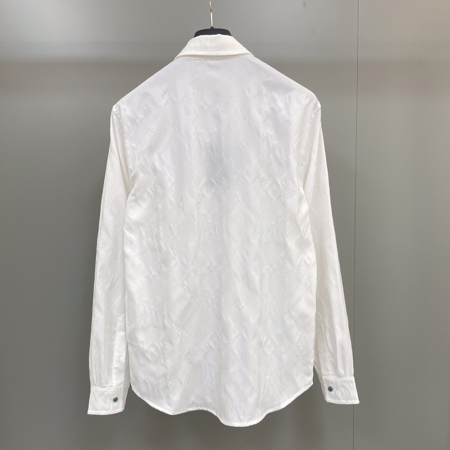 Louis Vuitton Long-Sleeved Jacquard Silk Shirt - PerfectKickZ