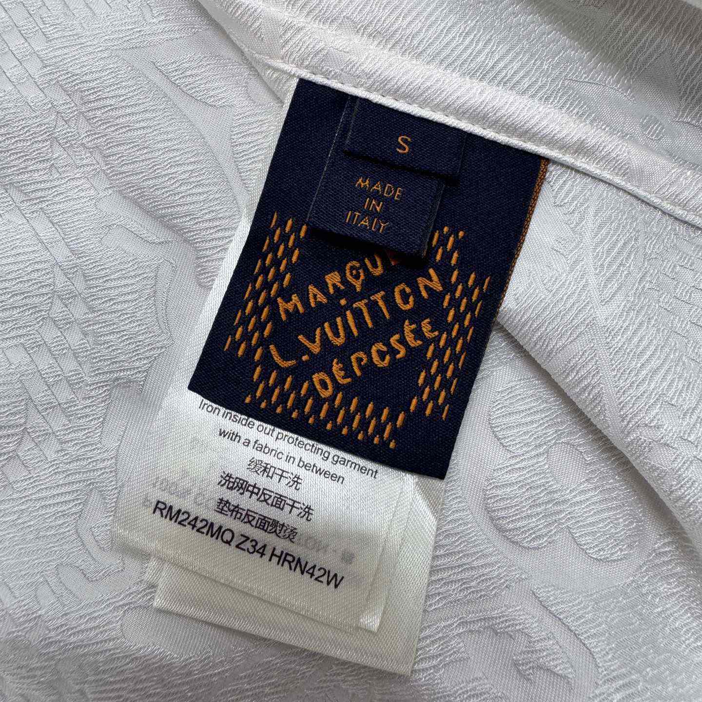 Louis Vuitton Long-Sleeved Jacquard Silk Shirt - PerfectKickZ