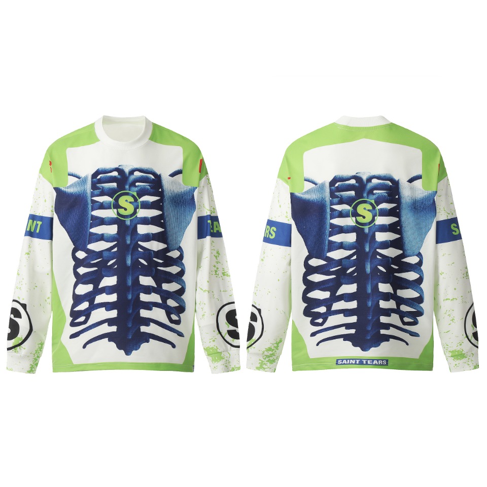 Saint Michael Printed Long Sleeve T-Shirt - PerfectKickZ