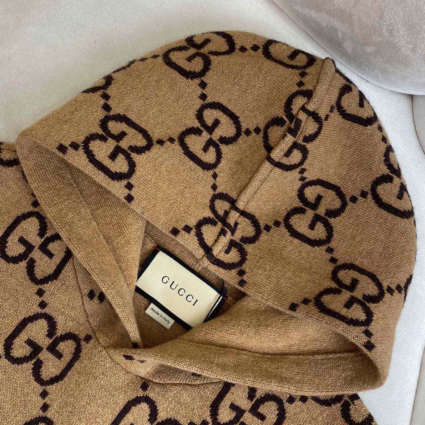Gucci GG Wool Hooded Sweatshirt - PerfectKickZ