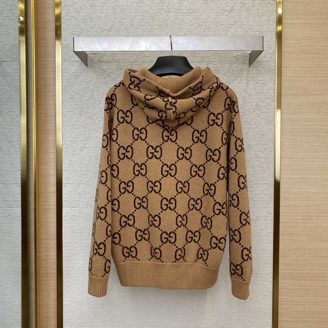 Gucci GG Wool Hooded Sweatshirt - PerfectKickZ