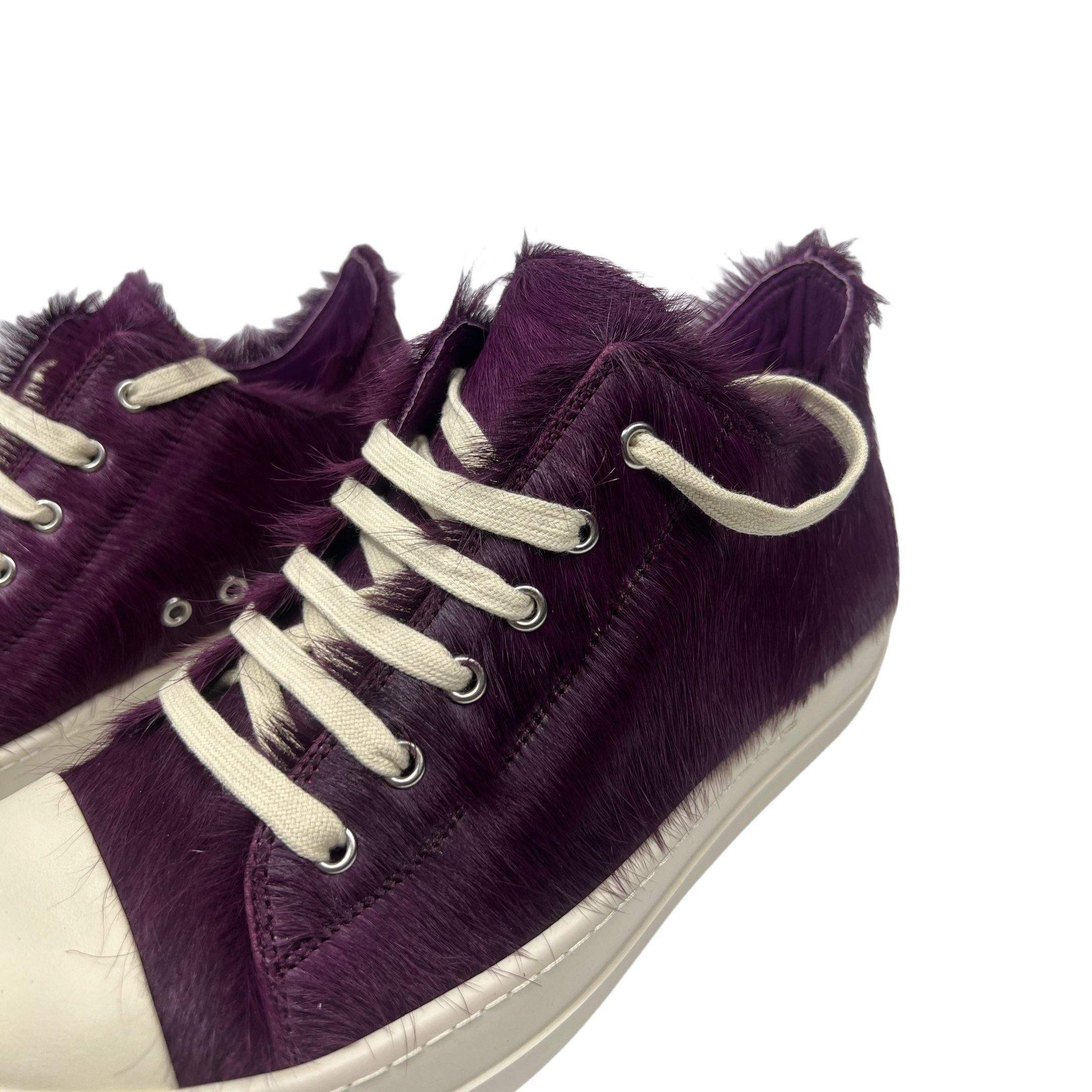 Rick Owens Luxor Low 'Amethyst Pony' Sneakers - PerfectKickZ