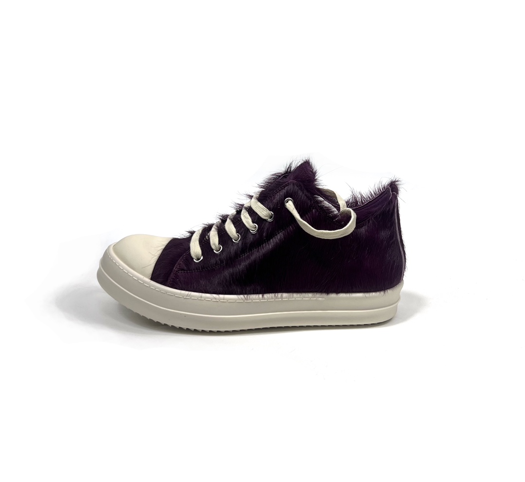 Rick Owens Luxor Low 'Amethyst Pony' Sneakers - 