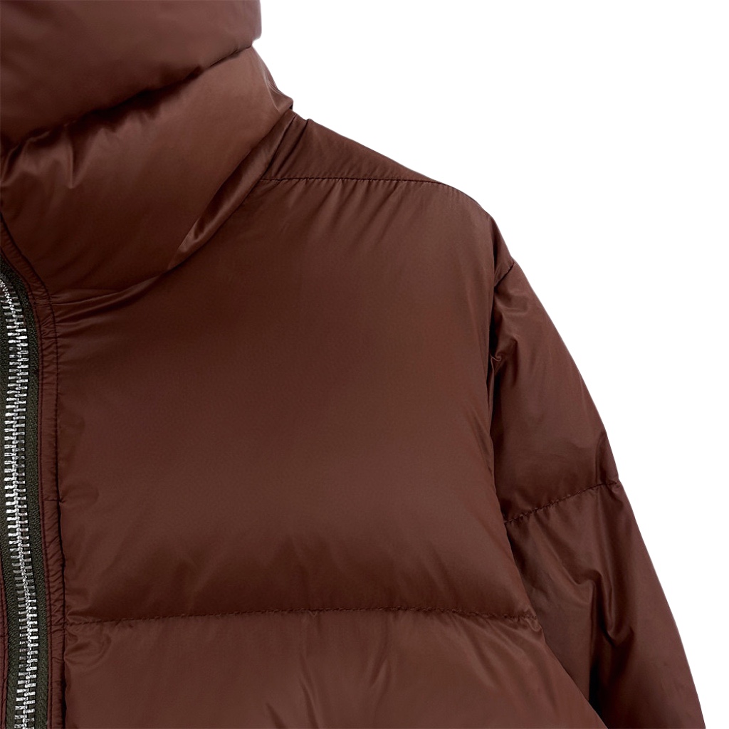 Rick Owens Brown Porterville Turtle Down Jacket - PerfectKickZ