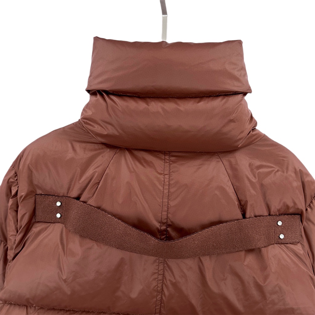 Rick Owens Brown Porterville Turtle Down Jacket - PerfectKickZ