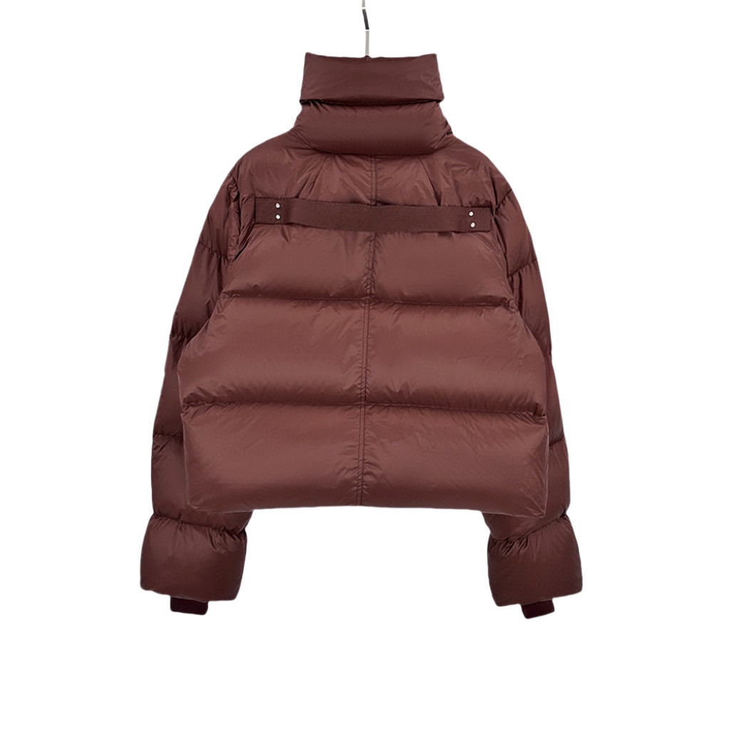 Rick Owens Brown Porterville Turtle Down Jacket - PerfectKickZ