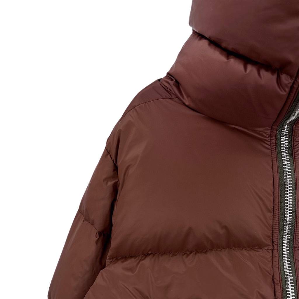 Rick Owens Brown Porterville Turtle Down Jacket - PerfectKickZ