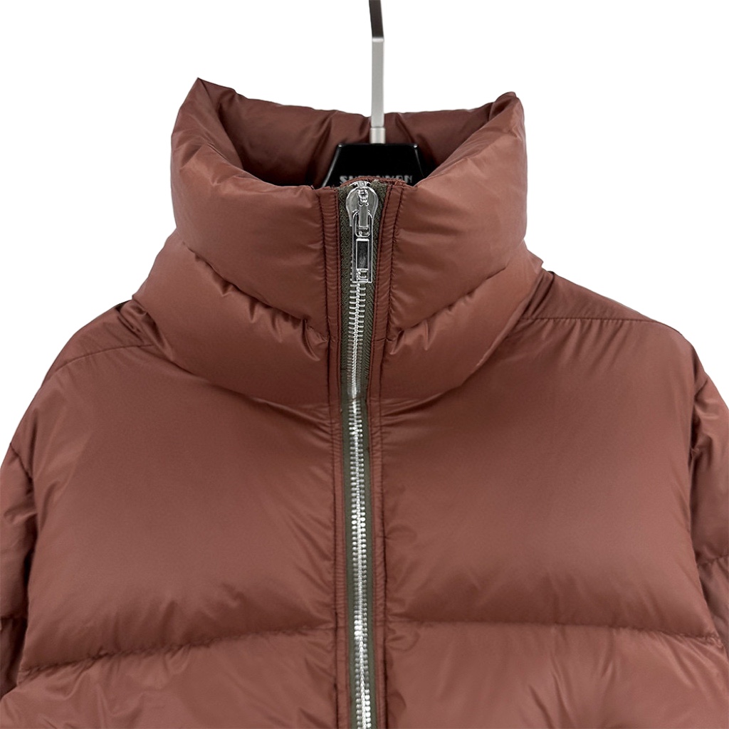 Rick Owens Brown Porterville Turtle Down Jacket - PerfectKickZ