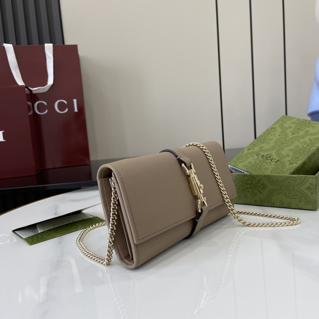 Gucci Jackie 1961 Chain Wallet - PerfectKickZ