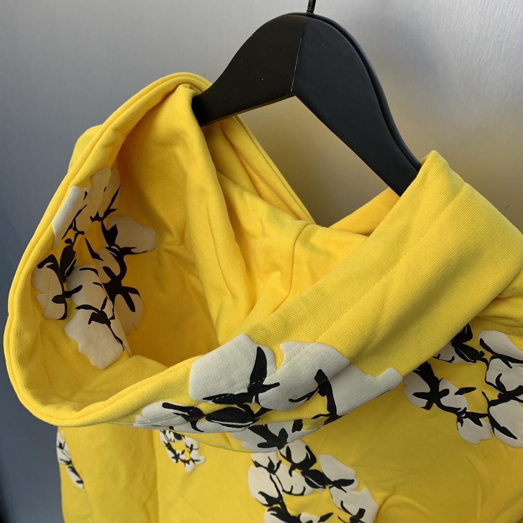 Denim Tears Cactus Tears Wreath Hoodie Yellow - PerfectKickZ