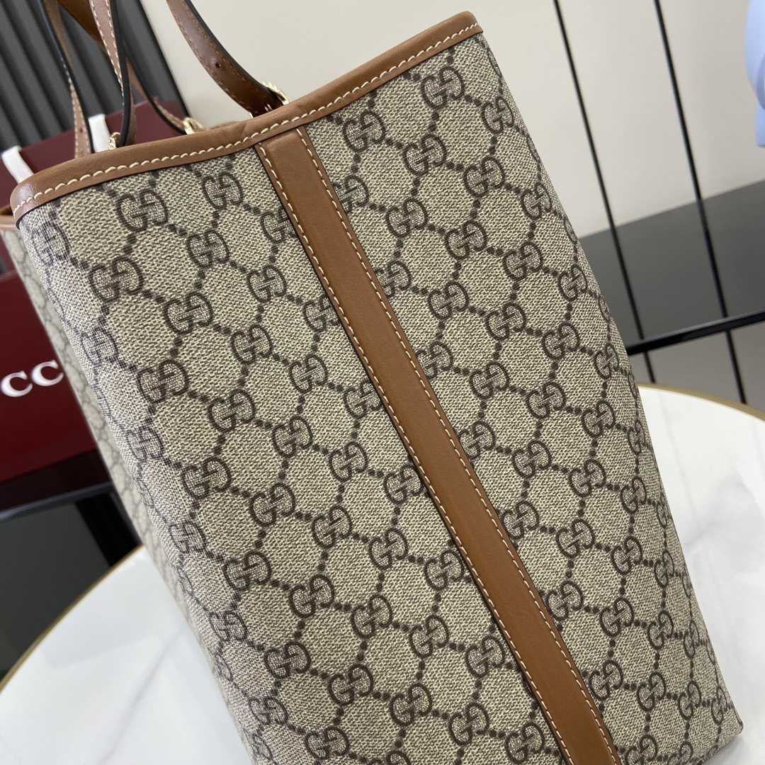 Gucci GG Emblem Large Tote Bag - PerfectKickZ