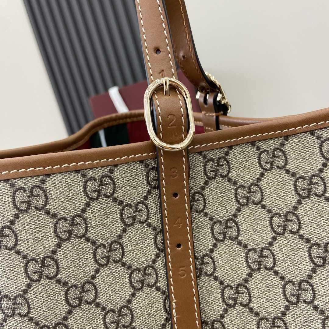 Gucci GG Emblem Large Tote Bag - PerfectKickZ