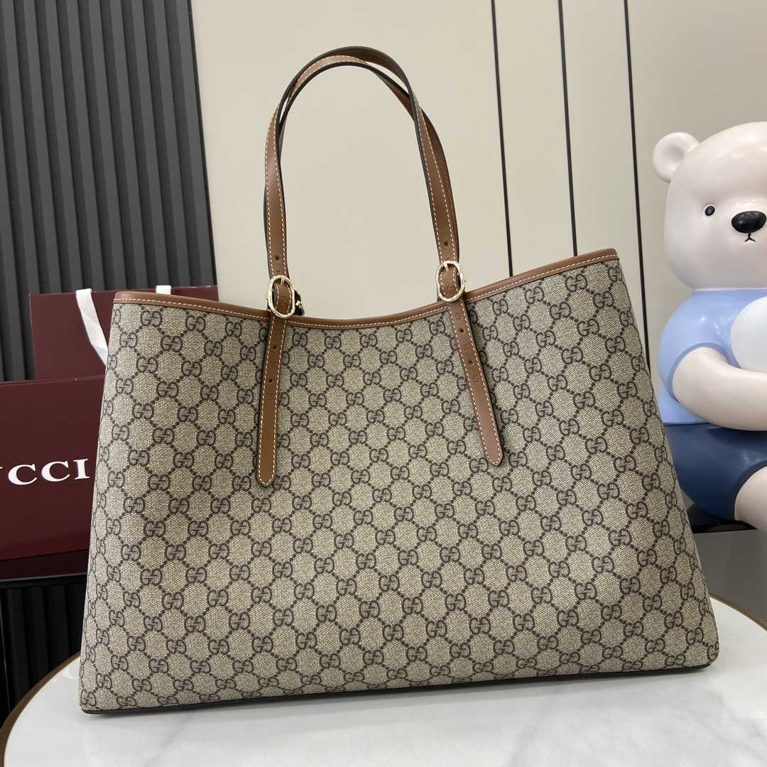 Gucci GG Emblem Large Tote Bag - PerfectKickZ