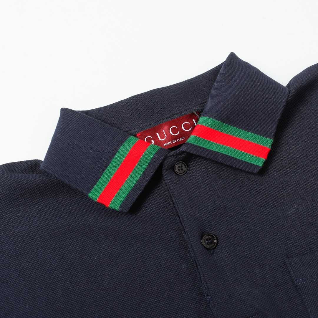 Gucci Cotton Polo Shirt With Web - PerfectKickZ