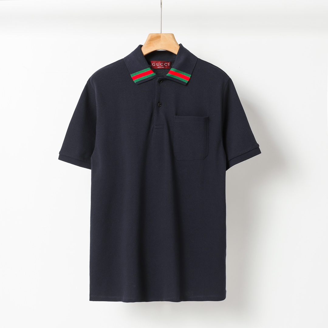Gucci Cotton Polo Shirt With Web - PerfectKickZ