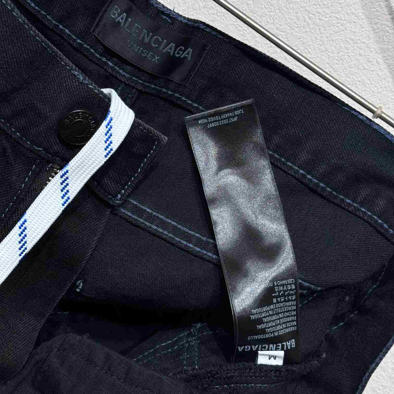 Balenciaga Double Knee Pants In Dark Blue  - PerfectKickZ