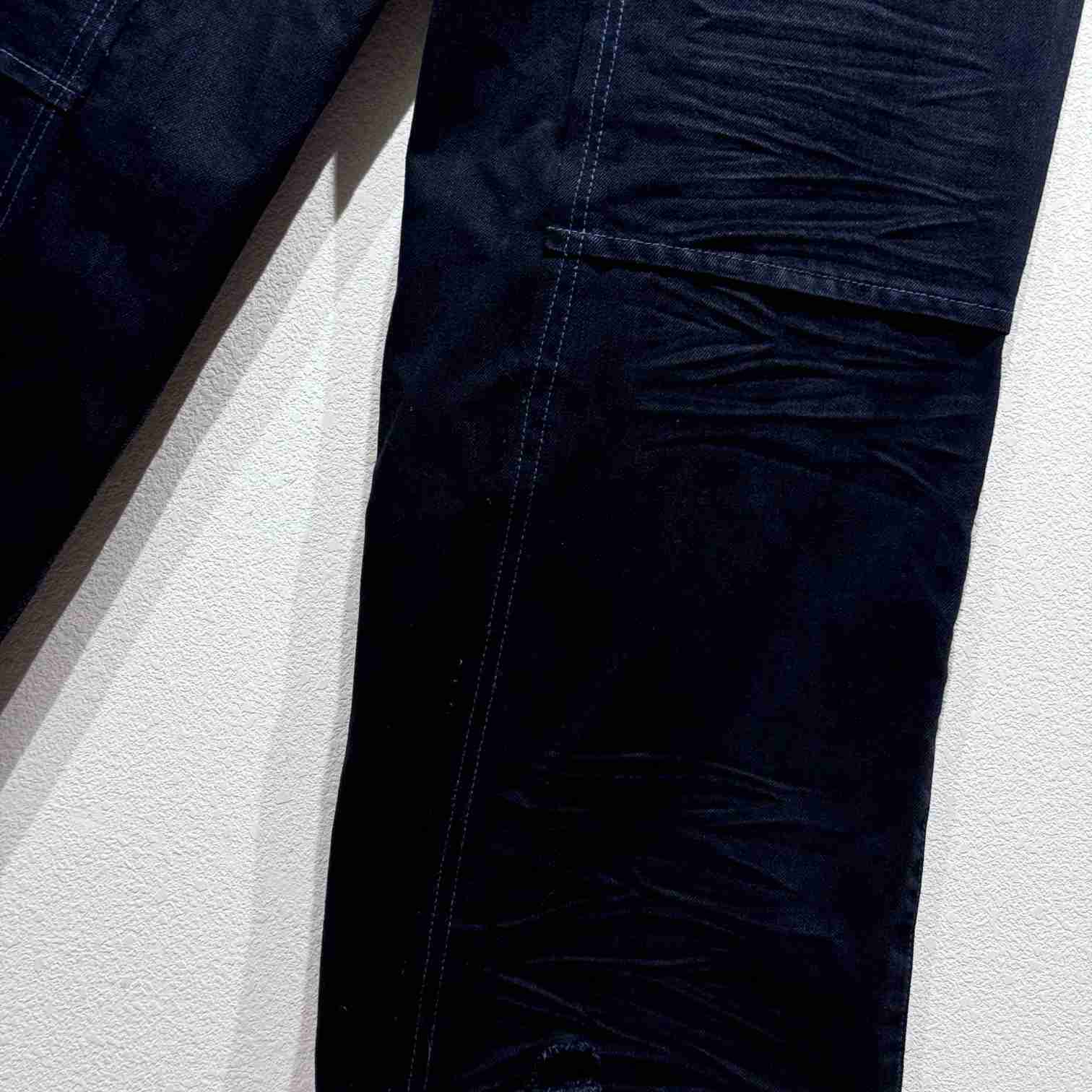 Balenciaga Double Knee Pants In Dark Blue  - PerfectKickZ