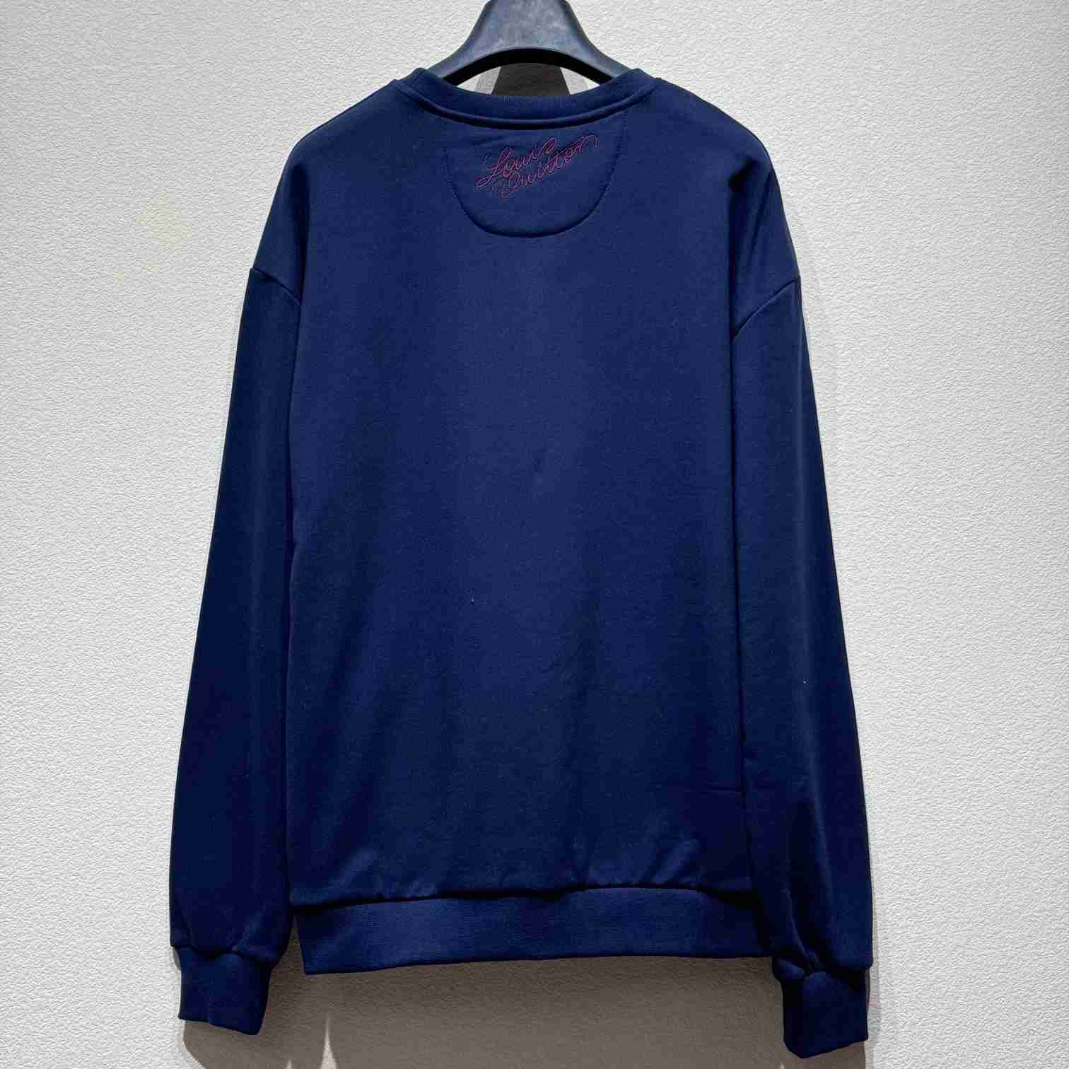 Louis Vuitton Embroidered Cotton Crewneck   1AGJXV - PerfectKickZ