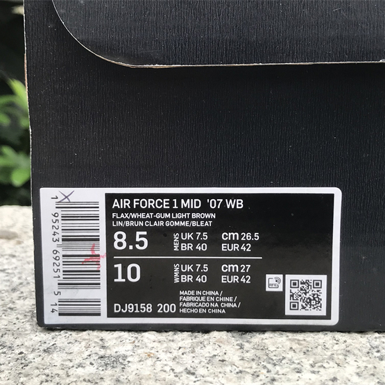 Nike Air Force1 Wheat Sneaker   DJ9158-200  - PerfectKickZ