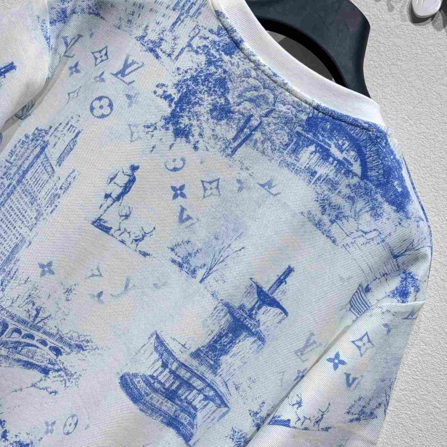 Louis Vuitton Printed Cotton Pique T-Shirt - PerfectKickZ