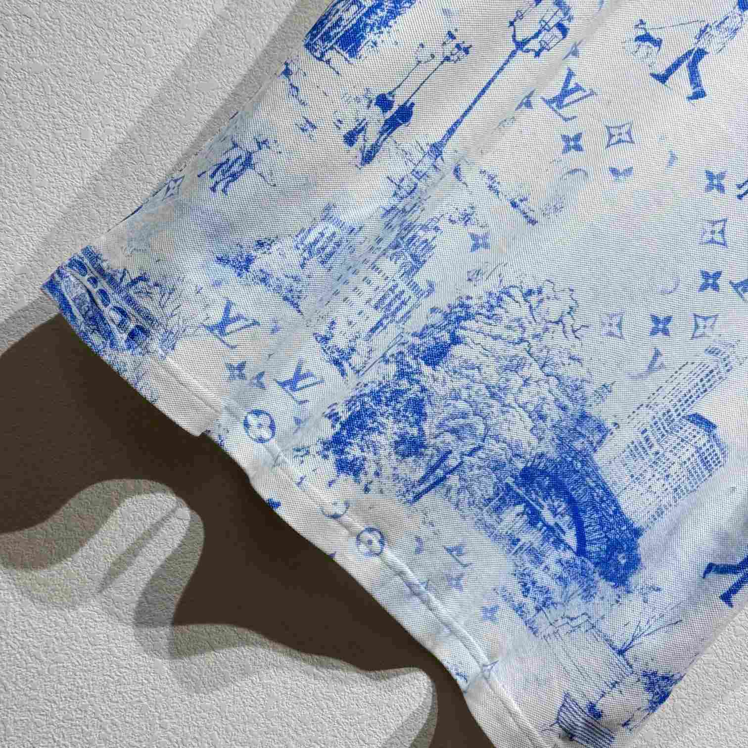 Louis Vuitton Printed Cotton Pique T-Shirt - PerfectKickZ