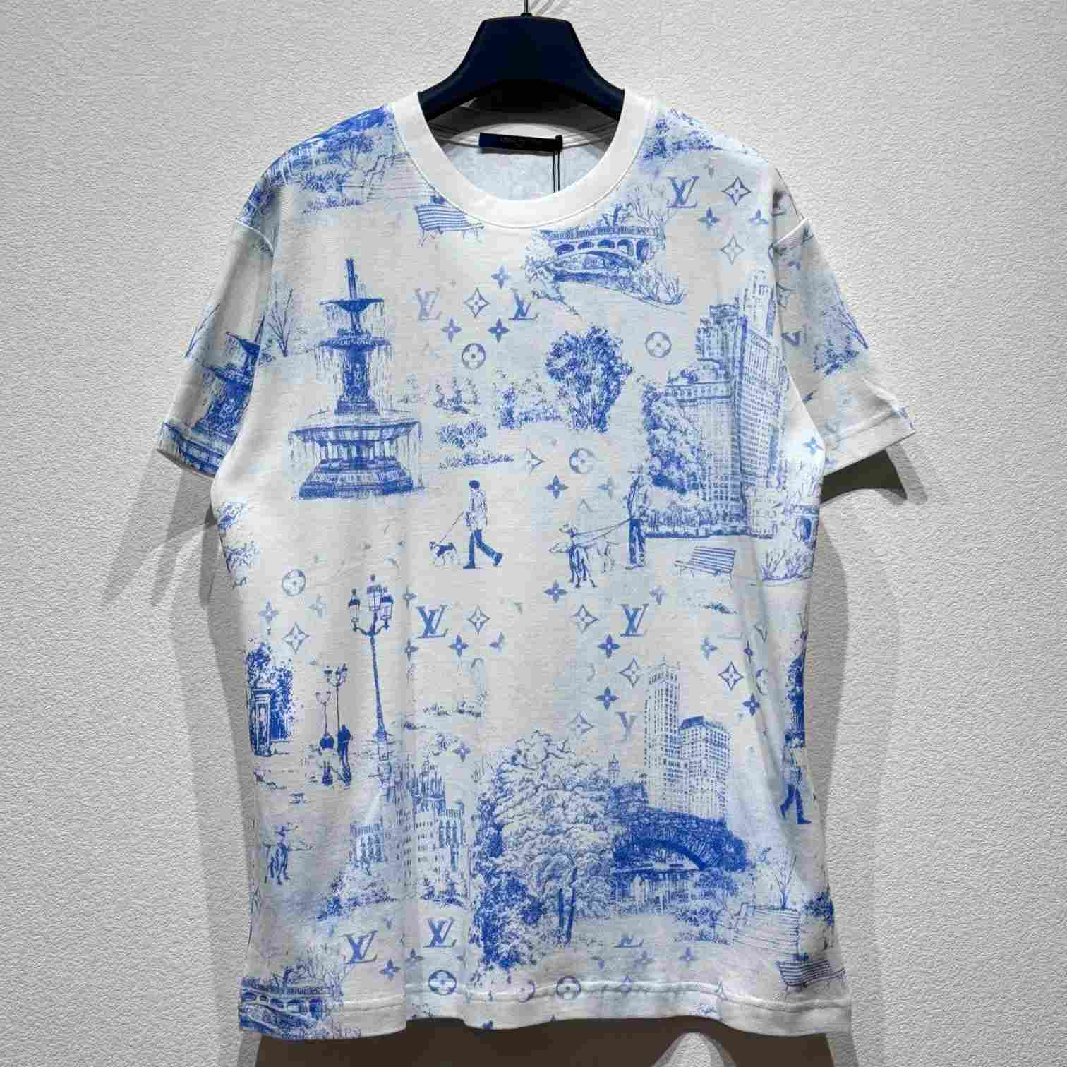 Louis Vuitton Printed Cotton Pique T-Shirt - PerfectKickZ