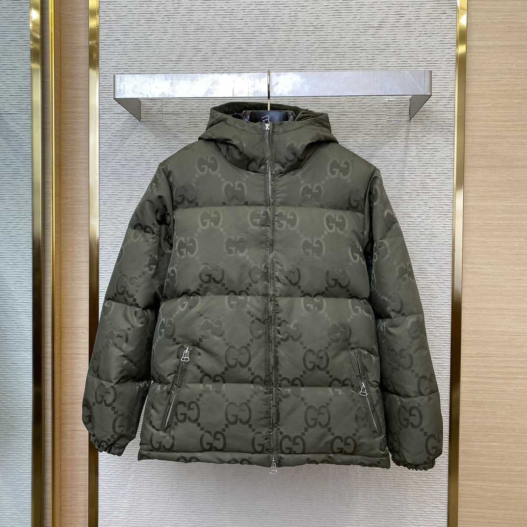 Gucci Jumbo Gg Canvas Down Jacket - PerfectKickZ