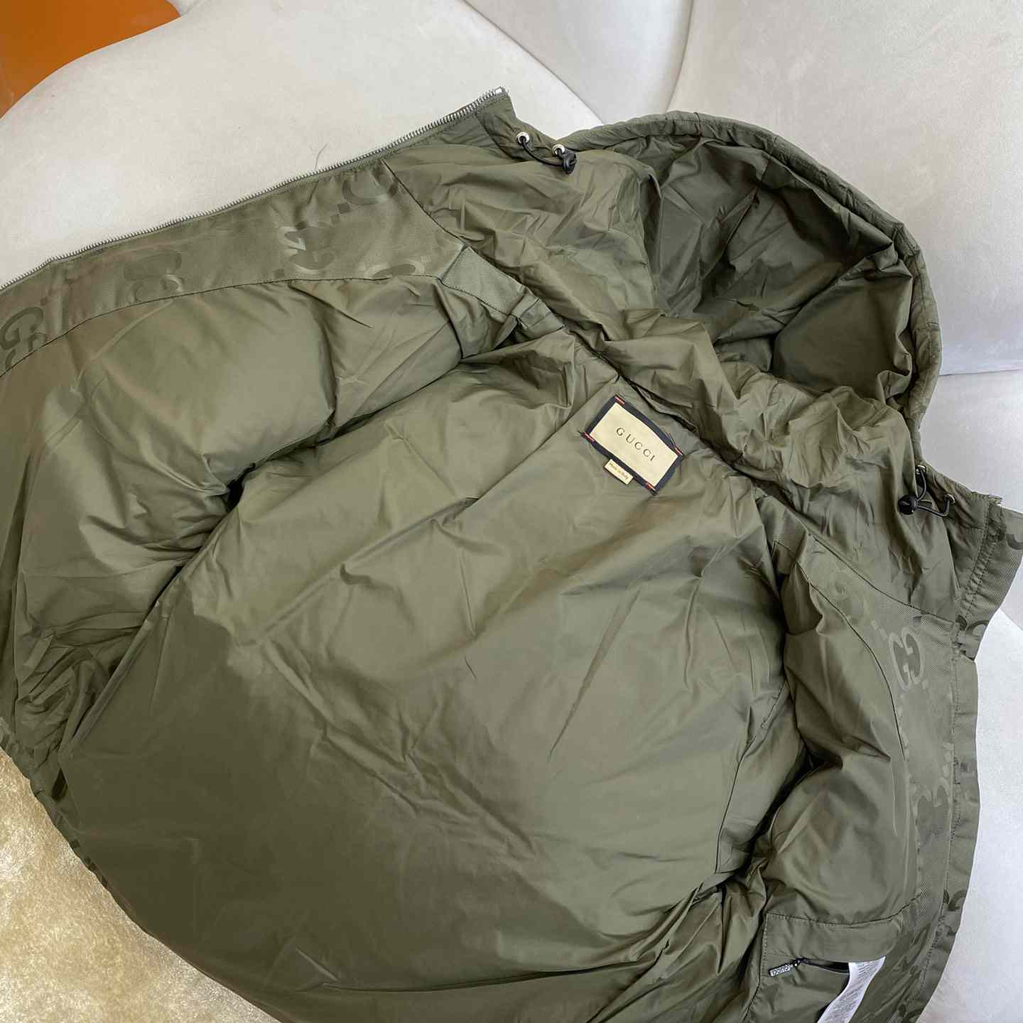 Gucci Jumbo Gg Canvas Down Jacket - 