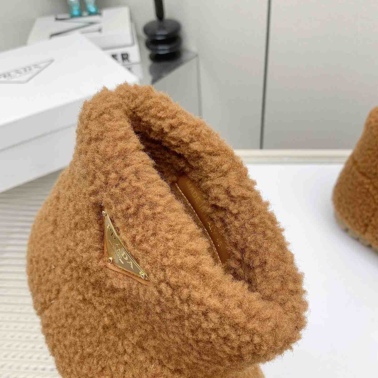 Prada Shearling Booties - PerfectKickZ