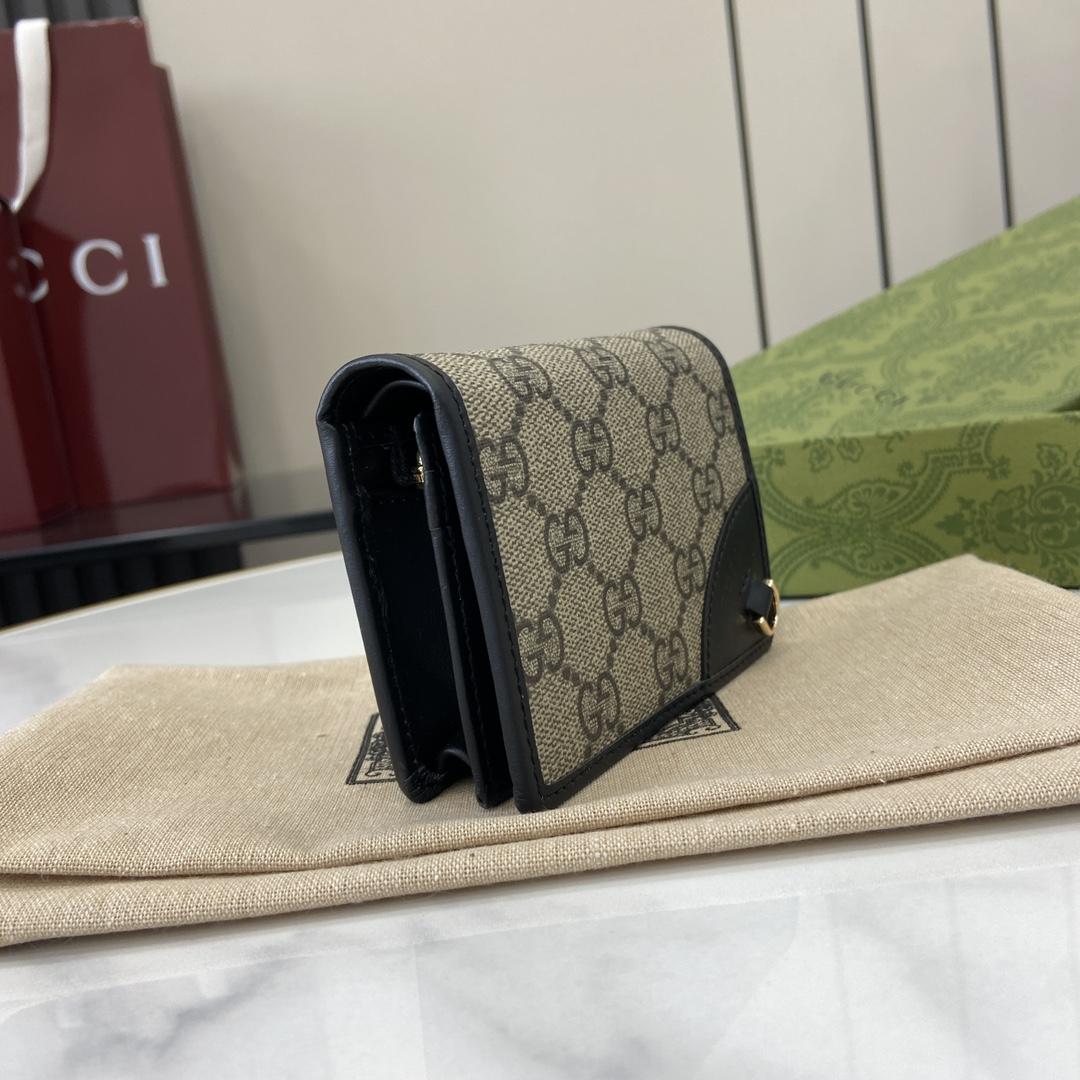Gucci GG Emblem Mini Wallet - PerfectKickZ
